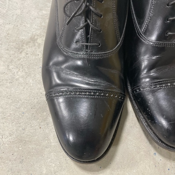 Florsheim mens black loafers Oxford shoes size 10.5 3E Comfy Classic Tie Wide main image 6